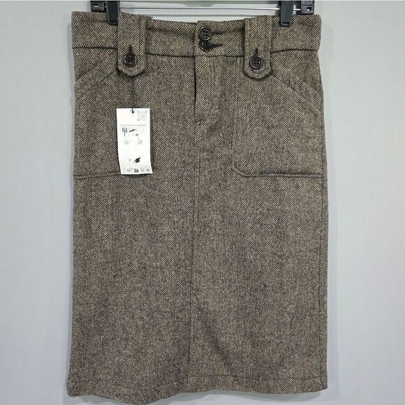 🐢 Zara Classic Wool and Silk Skirt.  Size 8/L - Picture 1 of 12